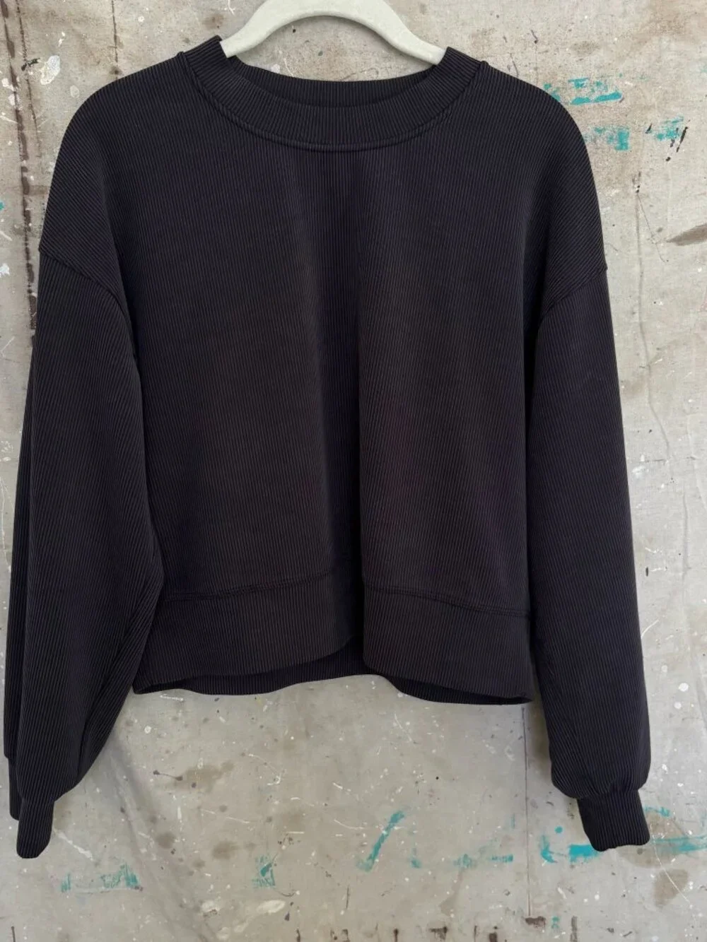 Lululemon Ribbed Softstreme Perfectly Oversized Cropped Crew